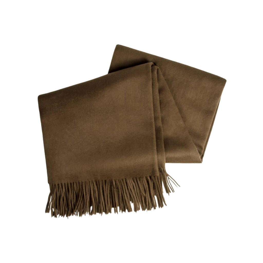 Amar Cocoa Camel Wool Throw Blanket | Throw | Wiccan Center