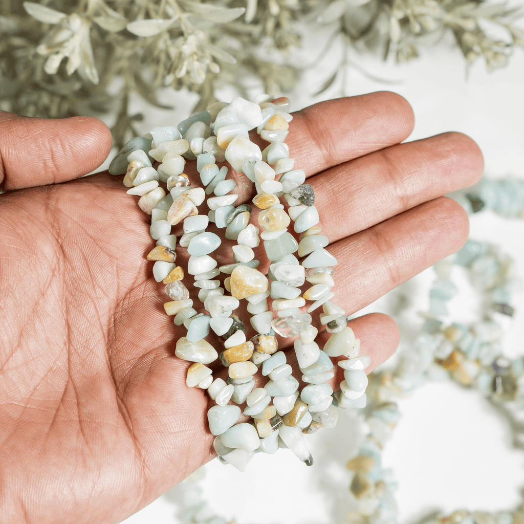 Amazonite Chip Bracelet(Communication and Adventures)
