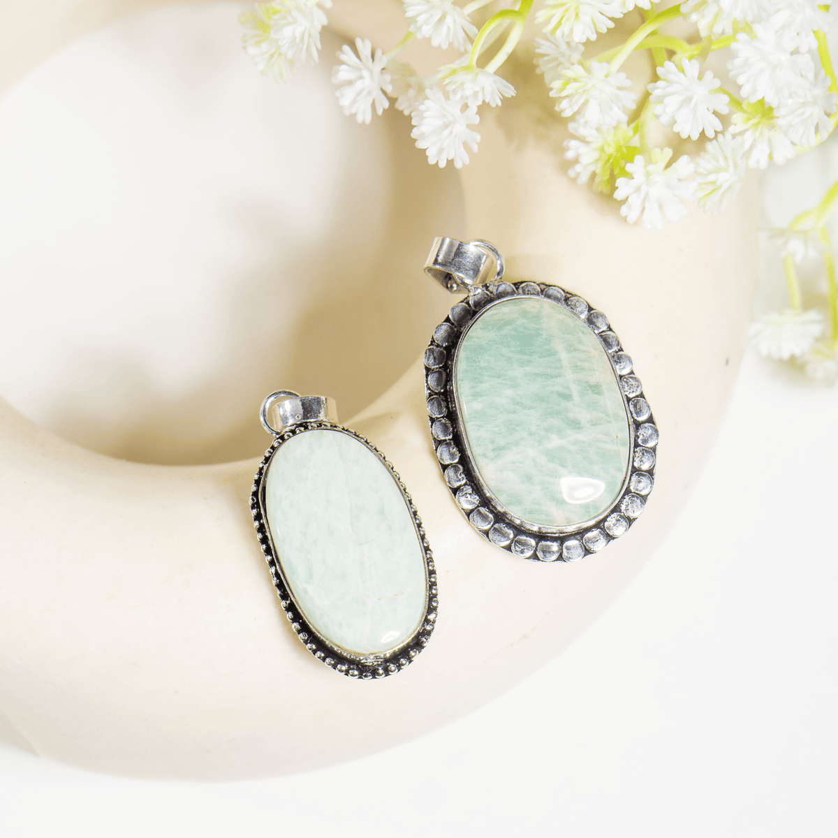 Amazonite Pendants – Natural Crystal Pendants Healing Gemstone Pendants