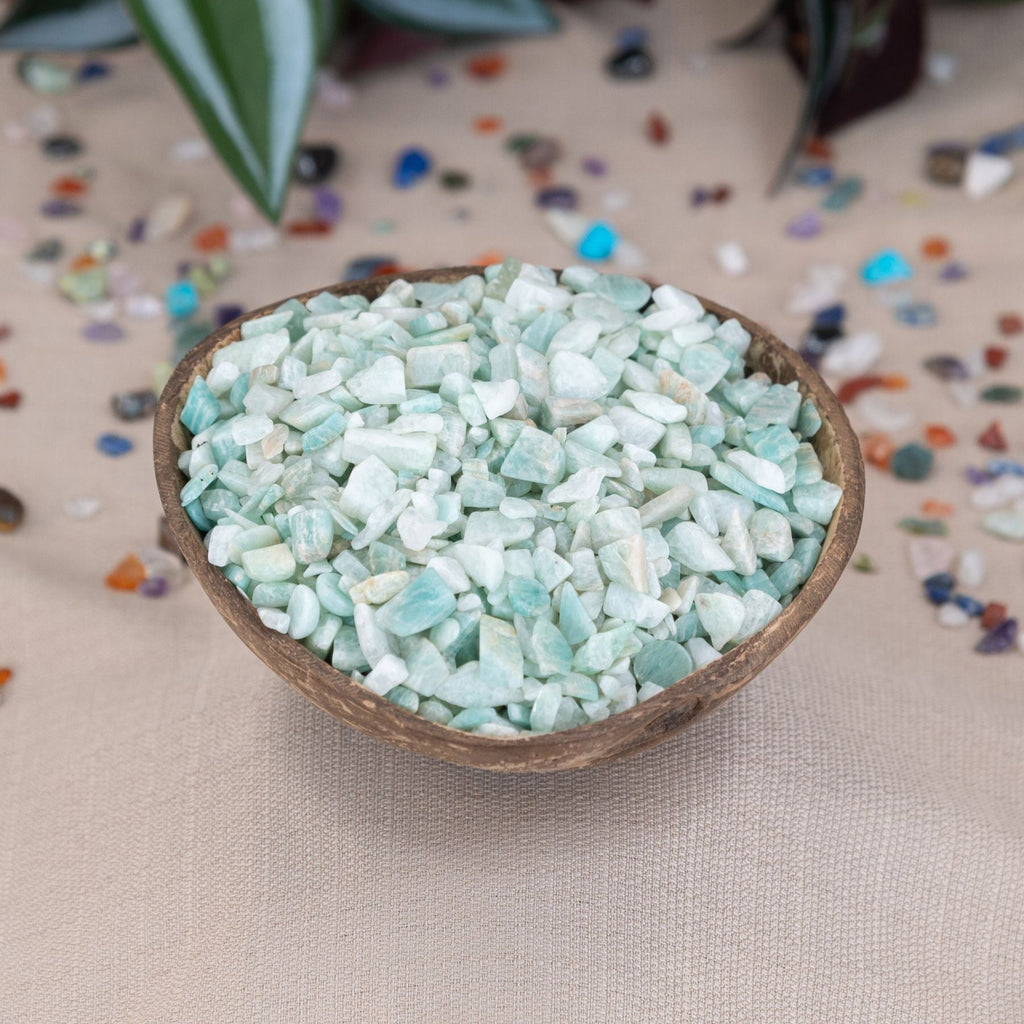 Amazonite Crystal Chips 1lb | Religious Items | Wiccan Center