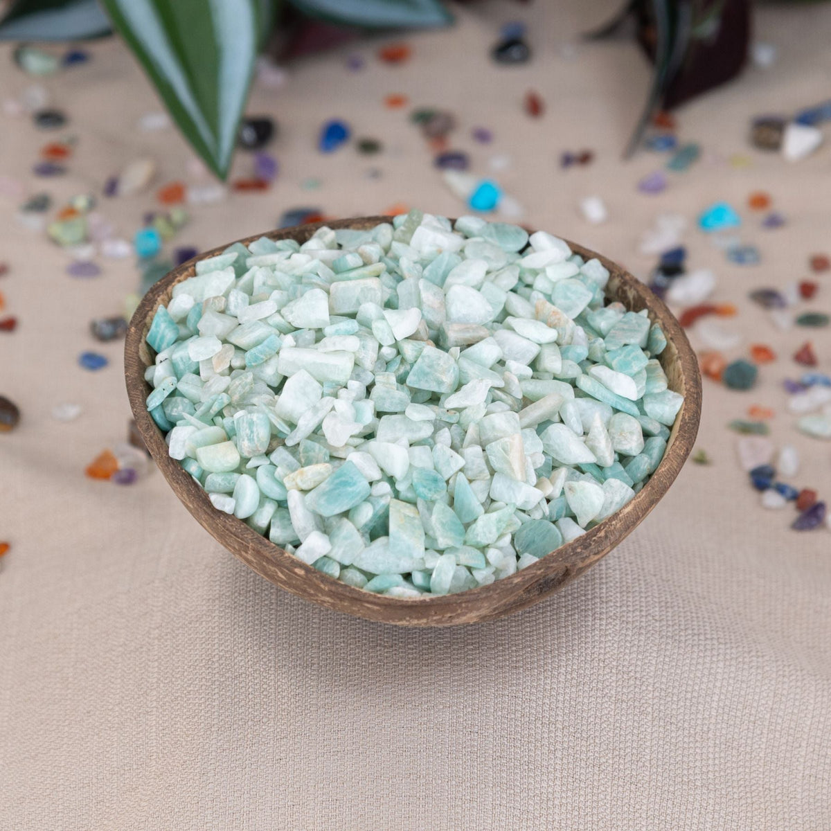 Amazonite Crystal Chips 1lb