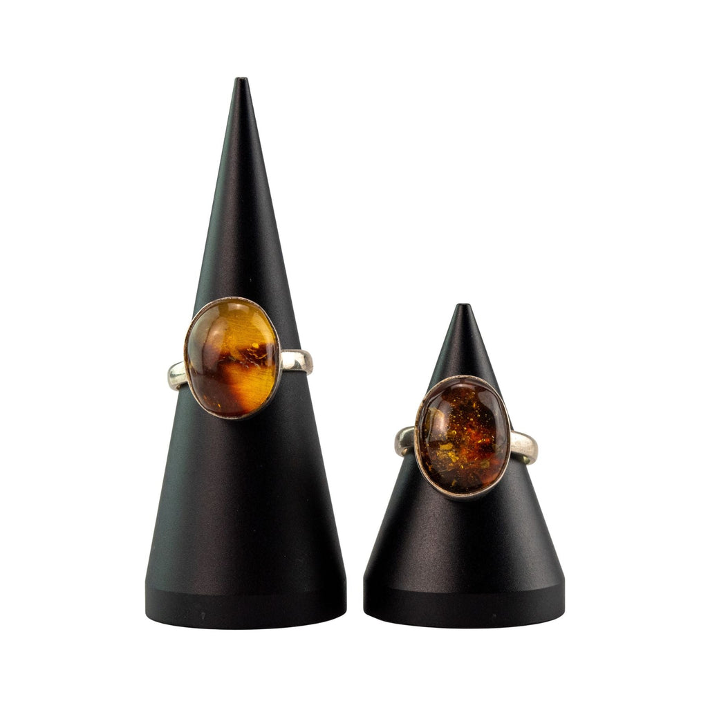 Oval Amber Ring Sterling Silver | Rings | Wiccan Center