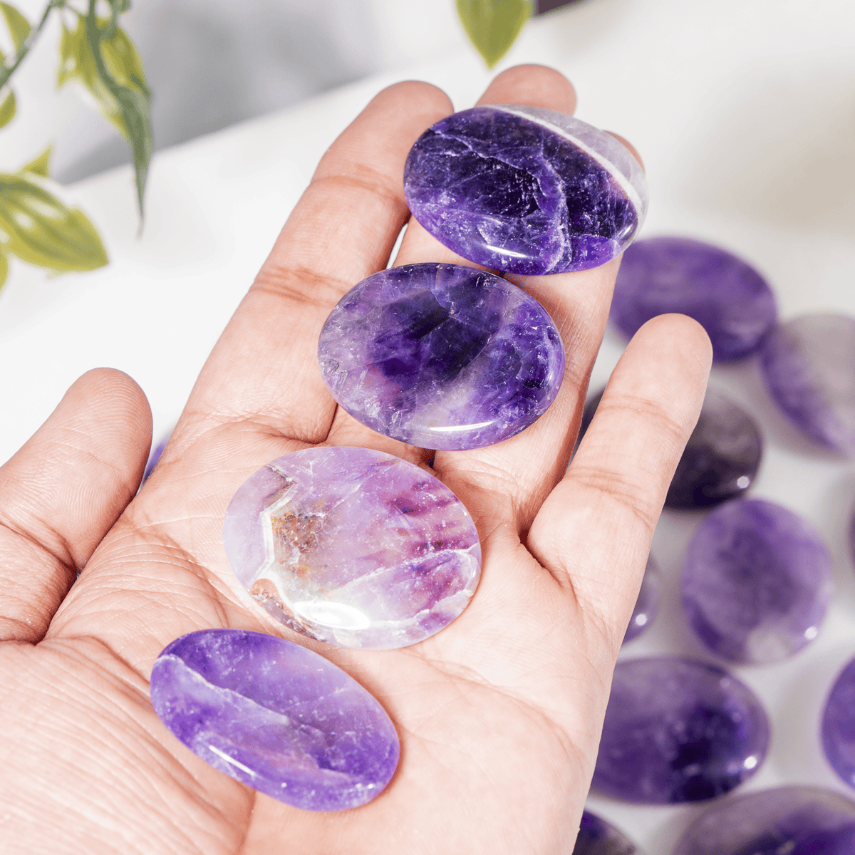 Amethyst Worry Pocket Stones