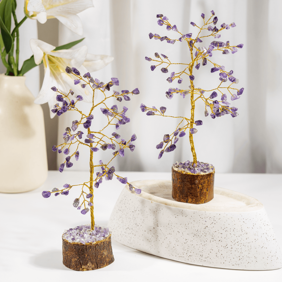 Amethyst Crystal Tree (Anxiety Relief and Breaking Addictions)