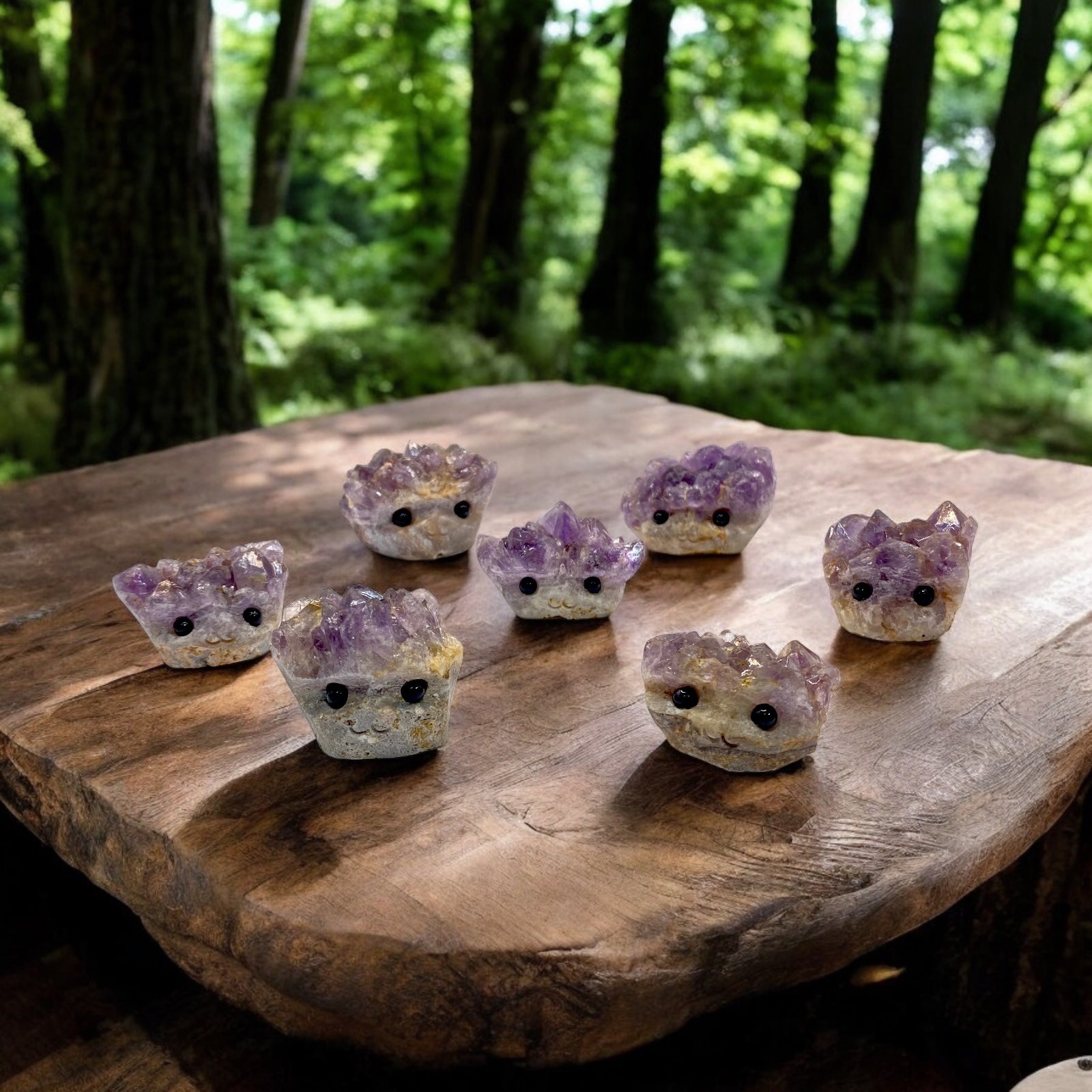 Amethyst Geode Crystal Cluster Rock Buddy, Friend