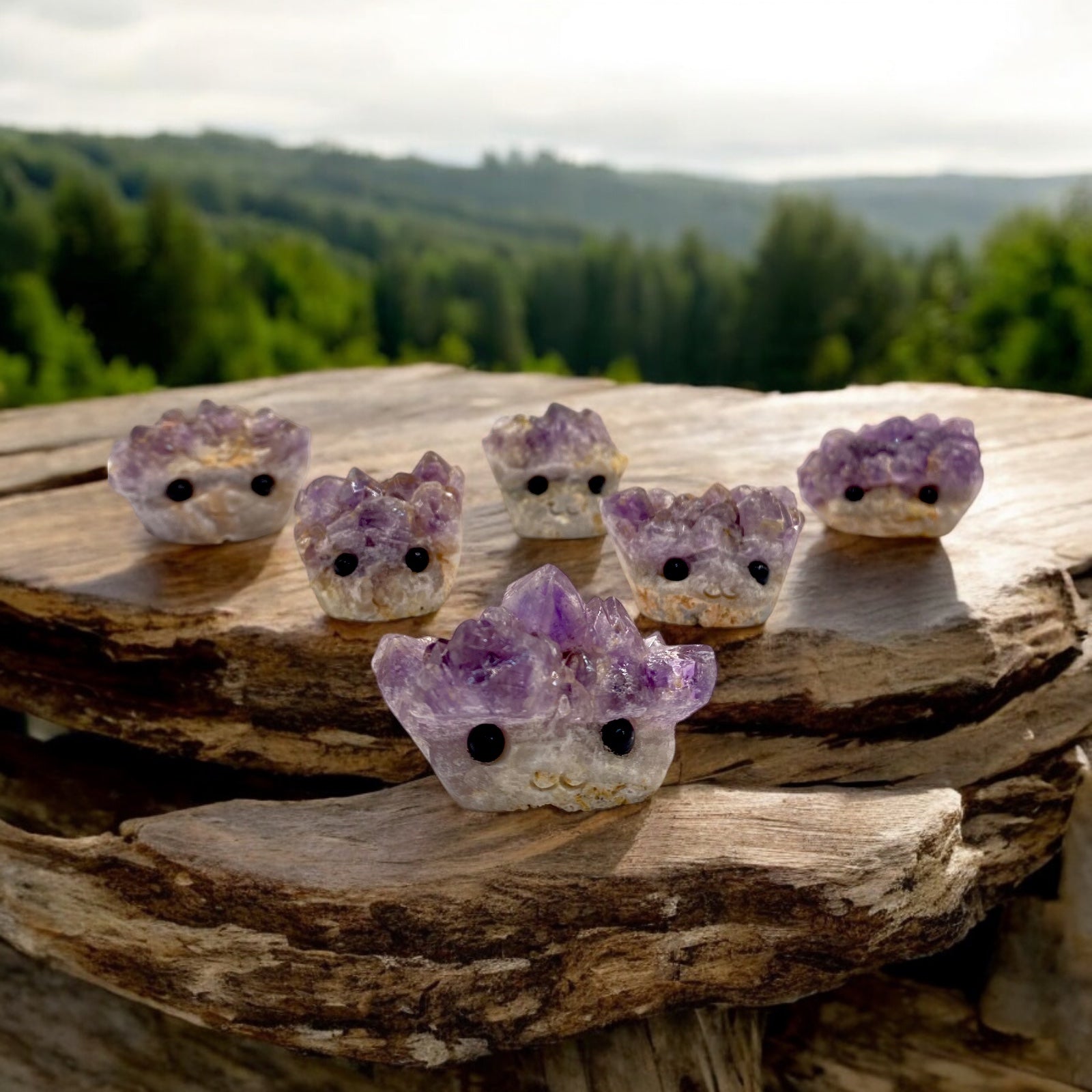 Amethyst Geode Crystal Cluster Rock Buddy, Friend