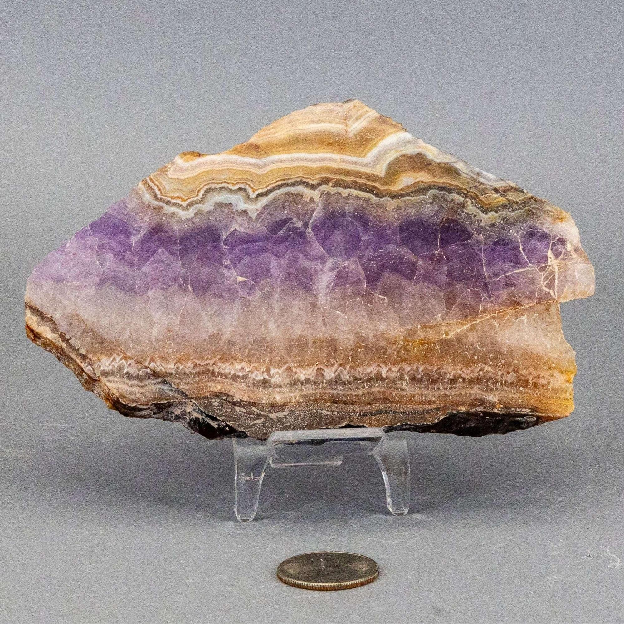 Amethyst "Laced" Agate Crystal Slabs