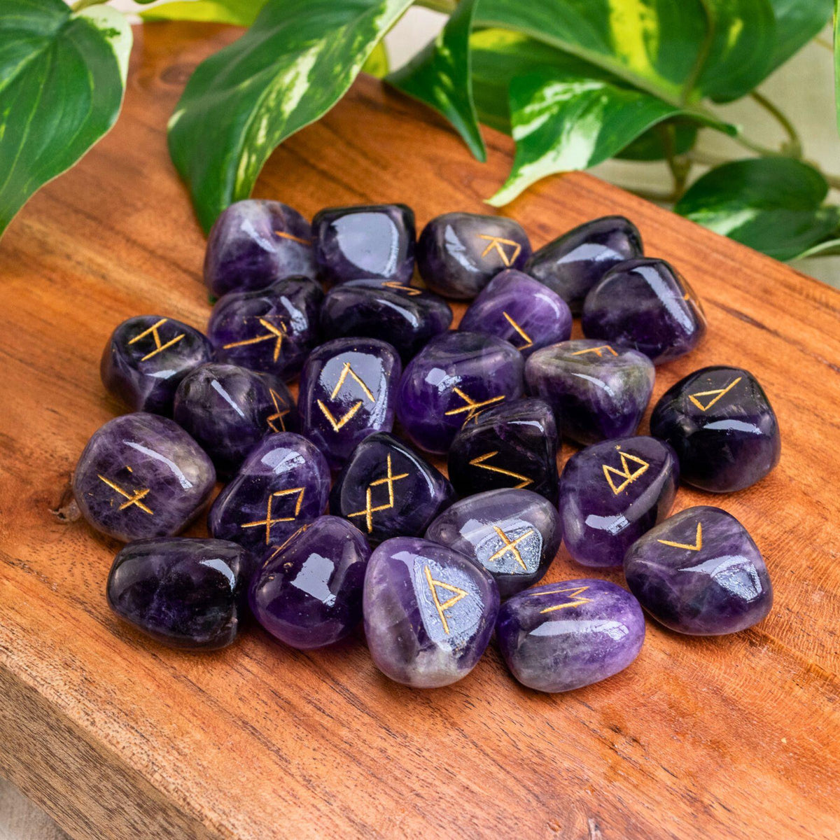 Crystal Rune Set | | Wiccan Center