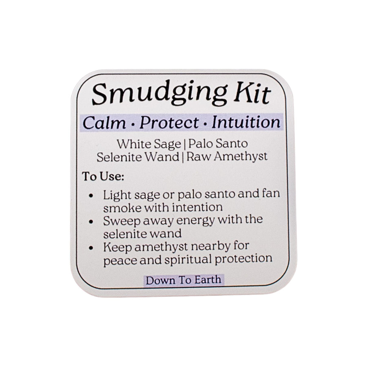 Amethyst Smudging Kit | Religious Items | Wiccan Center