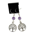 Amethyst Tree of Life Earrings | Earring | Wiccan Center