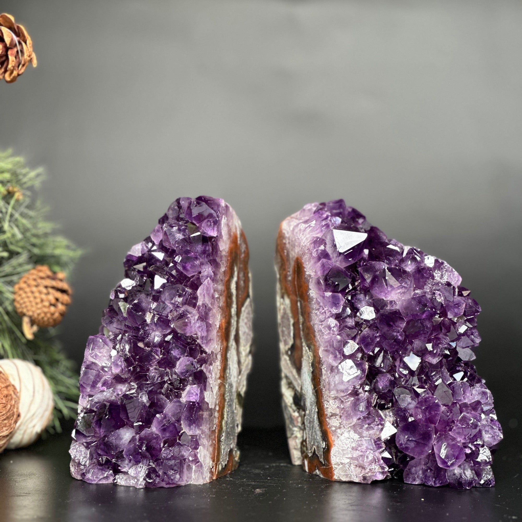 Amethyst Bookends, Supersized Geode bookends, Premium quality crystals, extra large geode bookends | Amethyst Geodes | Wiccan Center