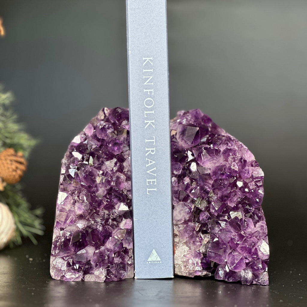 Amethyst Bookends, Supersized Geode bookends, Premium quality crystals, extra large geode bookends | Amethyst Geodes | Wiccan Center