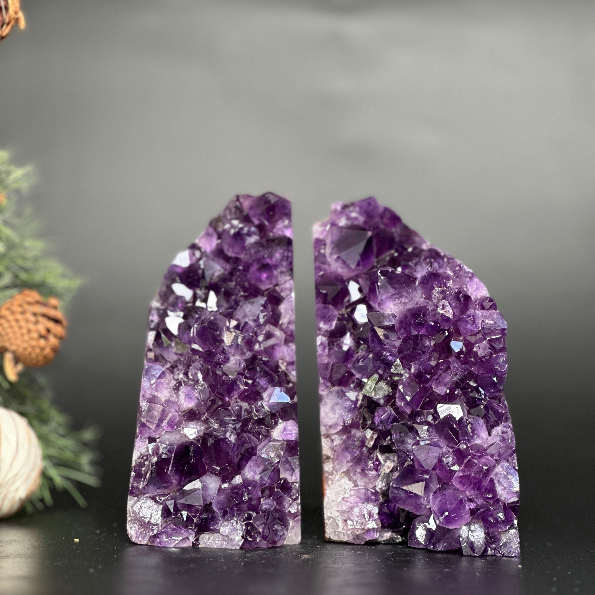 Amethyst Bookends, Supersized Geode bookends, Premium quality crystals, extra large geode bookends | Amethyst Geodes | Wiccan Center