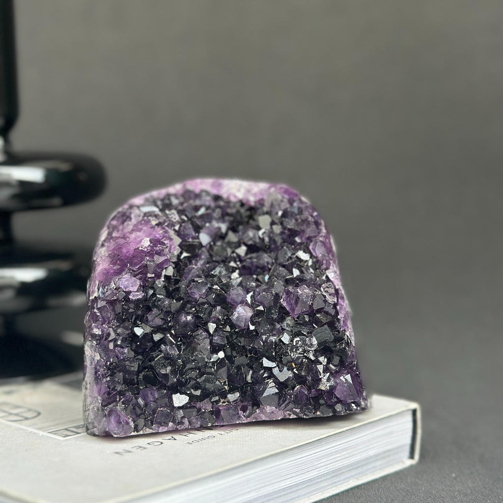 Amethyst Cave Geode with Agate formations, Huge Crystal Cluster for Collectors | Amethyst Geodes | Wiccan Center