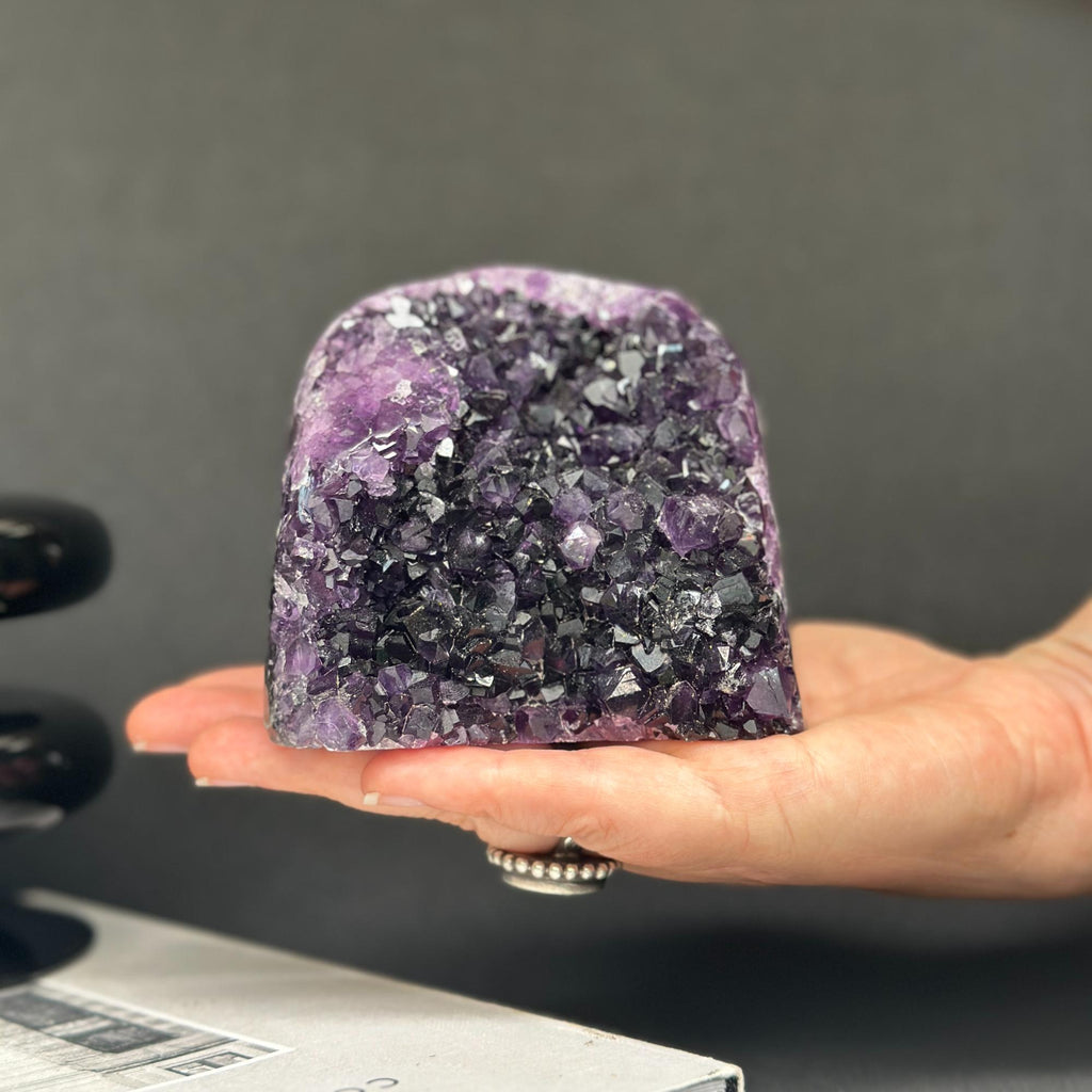 Amethyst Cave Geode with Agate formations, Huge Crystal Cluster for Collectors | Amethyst Geodes | Wiccan Center