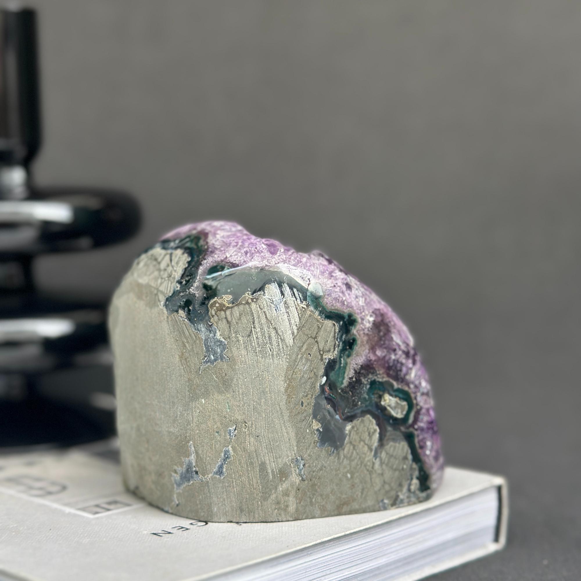 Amethyst Cave Geode with Agate formations, Huge Crystal Cluster for Collectors | Amethyst Geodes | Wiccan Center