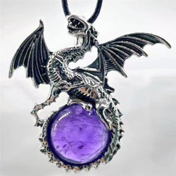 Crystal Circle Dragon Necklaces | necklace | Wiccan Center