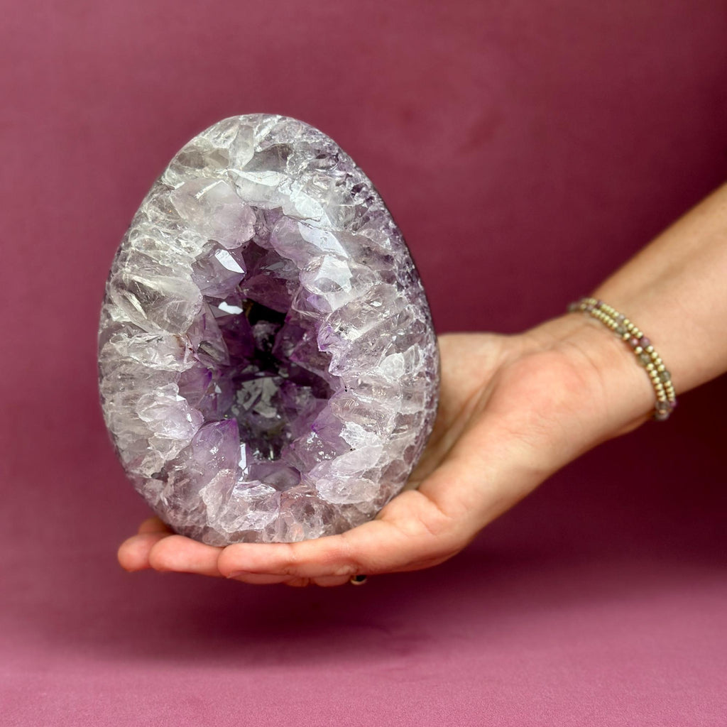 Amethyst Cut Base Crystal, Quartz Geodes, AAA Grade, Amethyst Free Standing Crystal | Rocks & Geodes | Wiccan Center