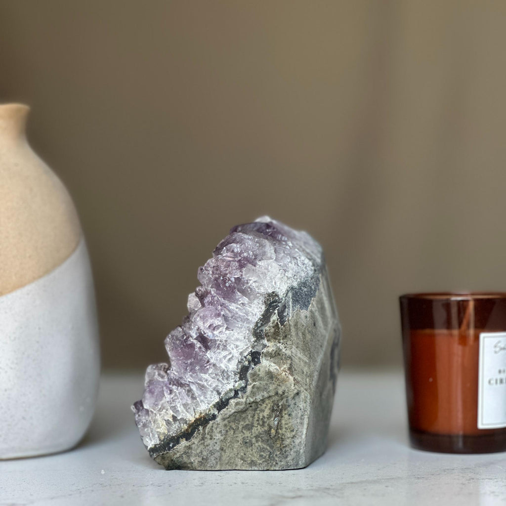Amethyst Geode, Large Cluster, Premium quality stone from Uruguay, Deep Purple Crystal | Rocks & Geodes | Wiccan Center