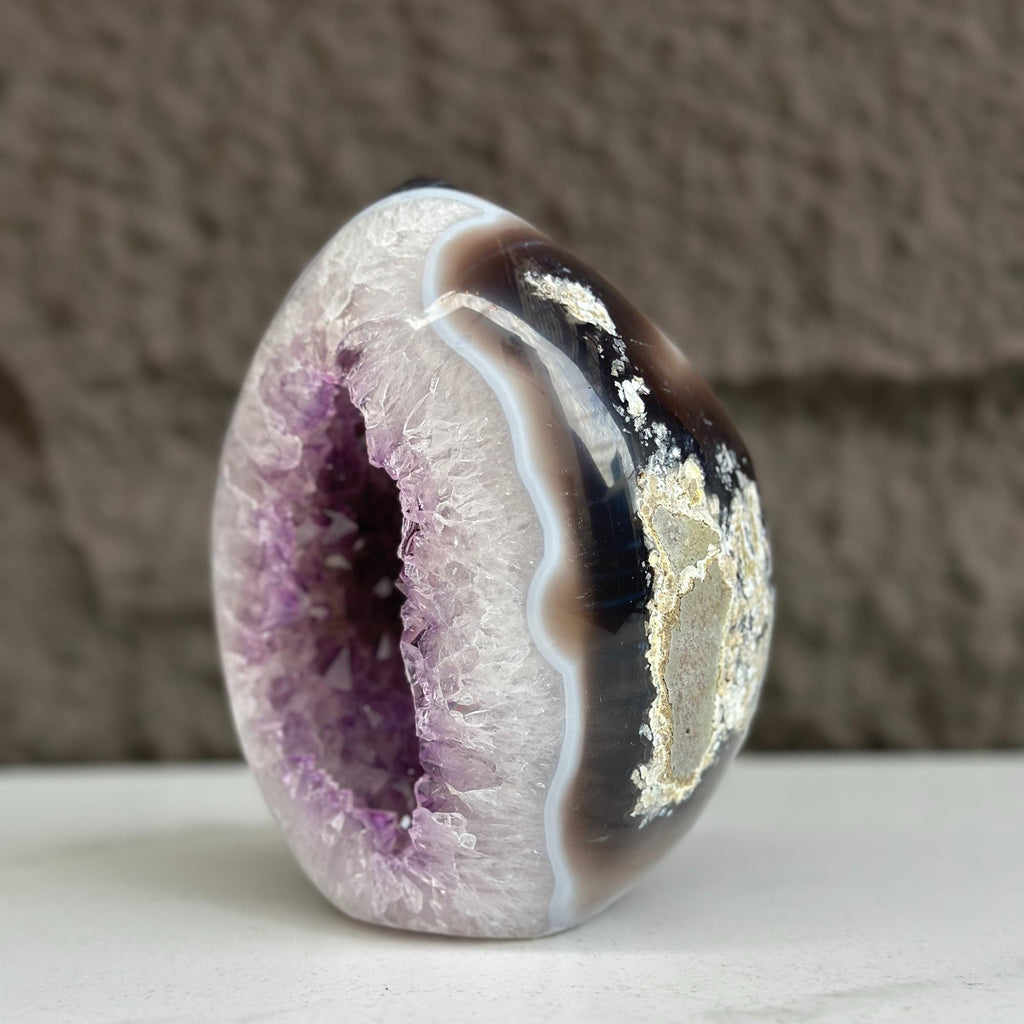 Amethyst Geode With Agate & Quartz | | Wiccan Center