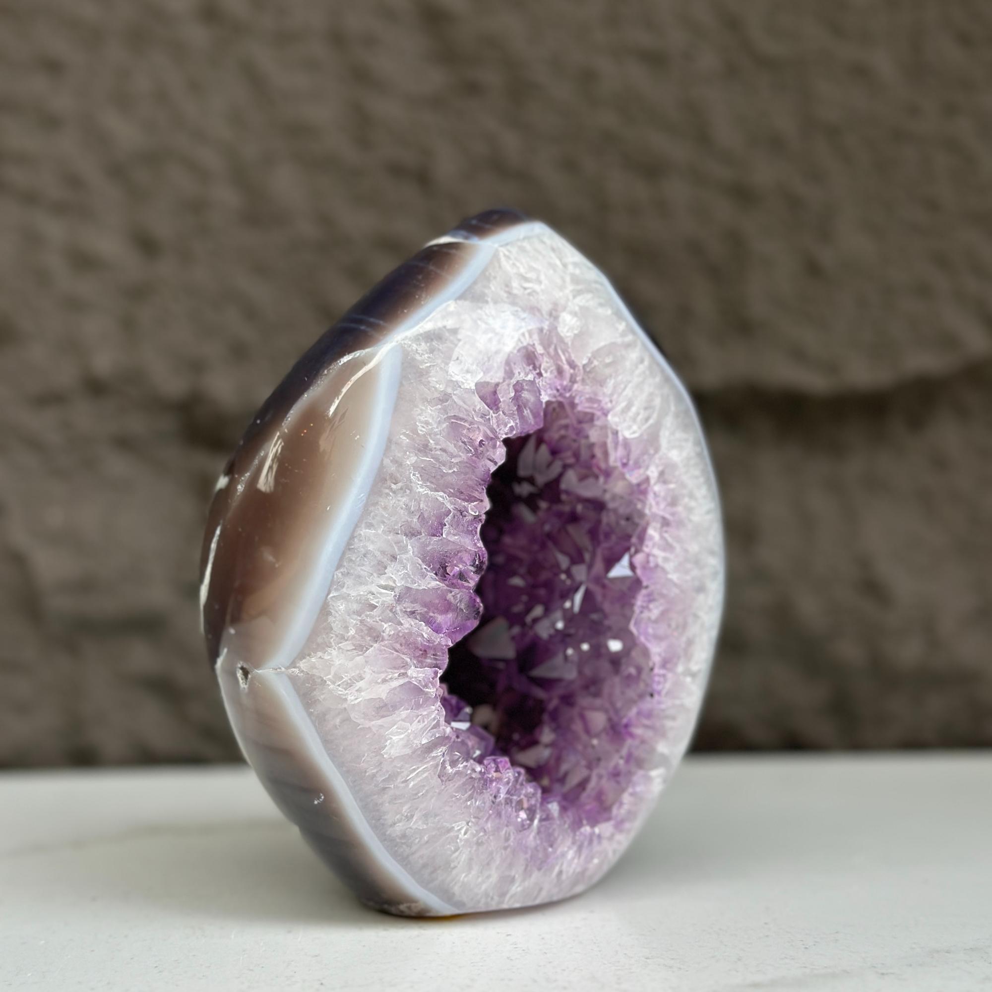 Amethyst Geode With Agate & Quartz | | Wiccan Center