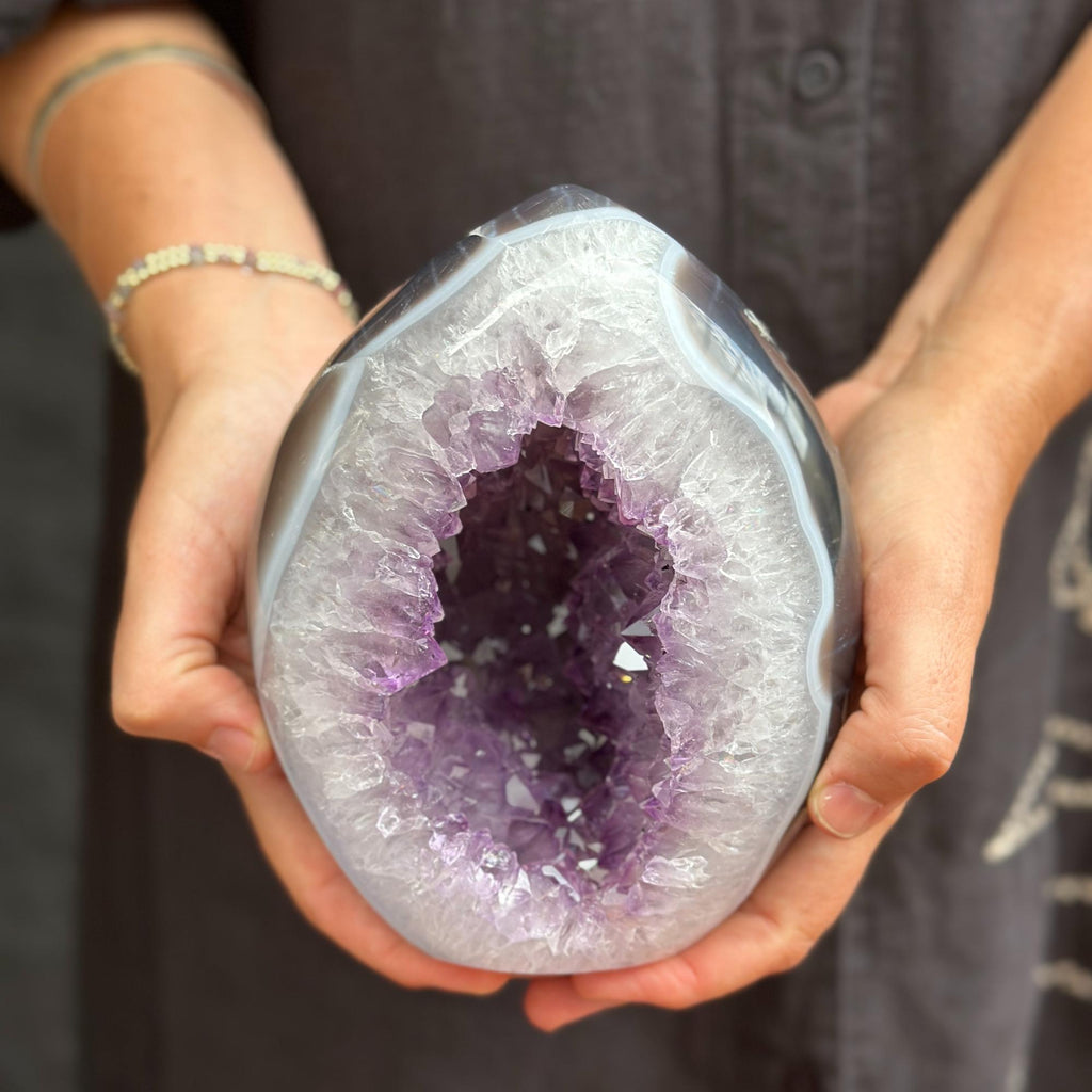 Amethyst Geode With Agate & Quartz | | Wiccan Center