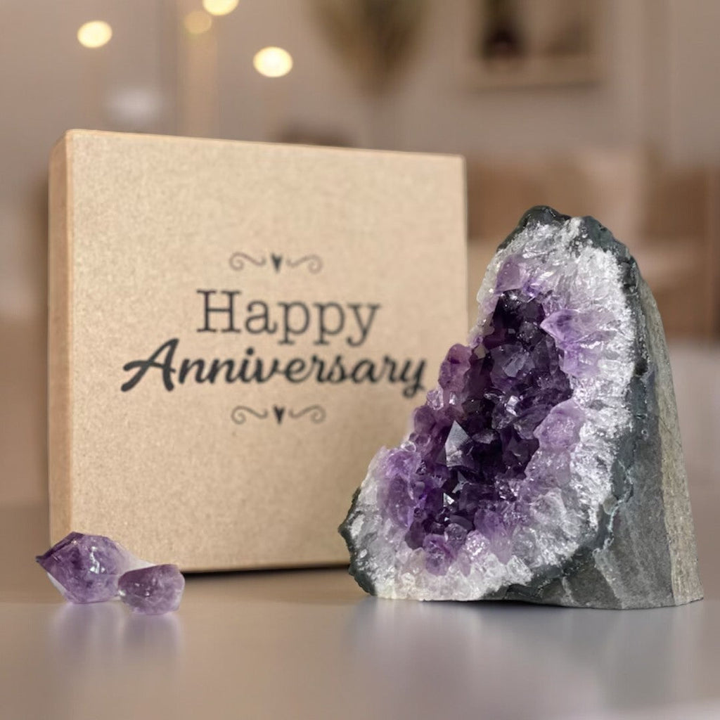 Amethyst anniversary gift BOX | Personalized Box | Wiccan Center