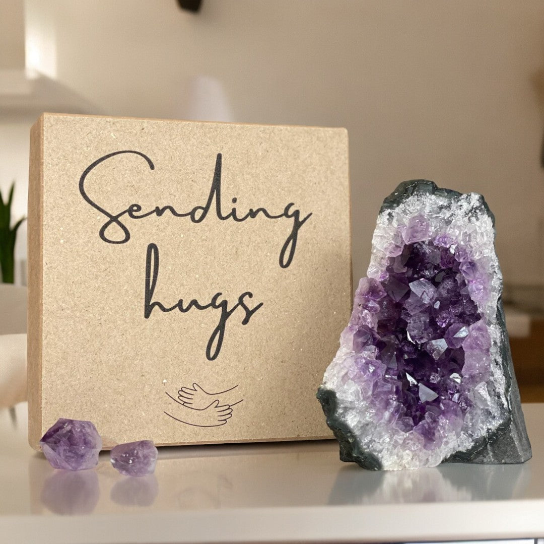 Amethyst anniversary gift BOX | Personalized Box | Wiccan Center