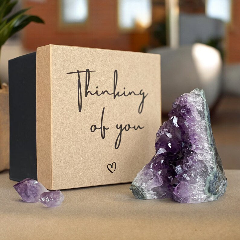 Amethyst anniversary gift BOX | Personalized Box | Wiccan Center