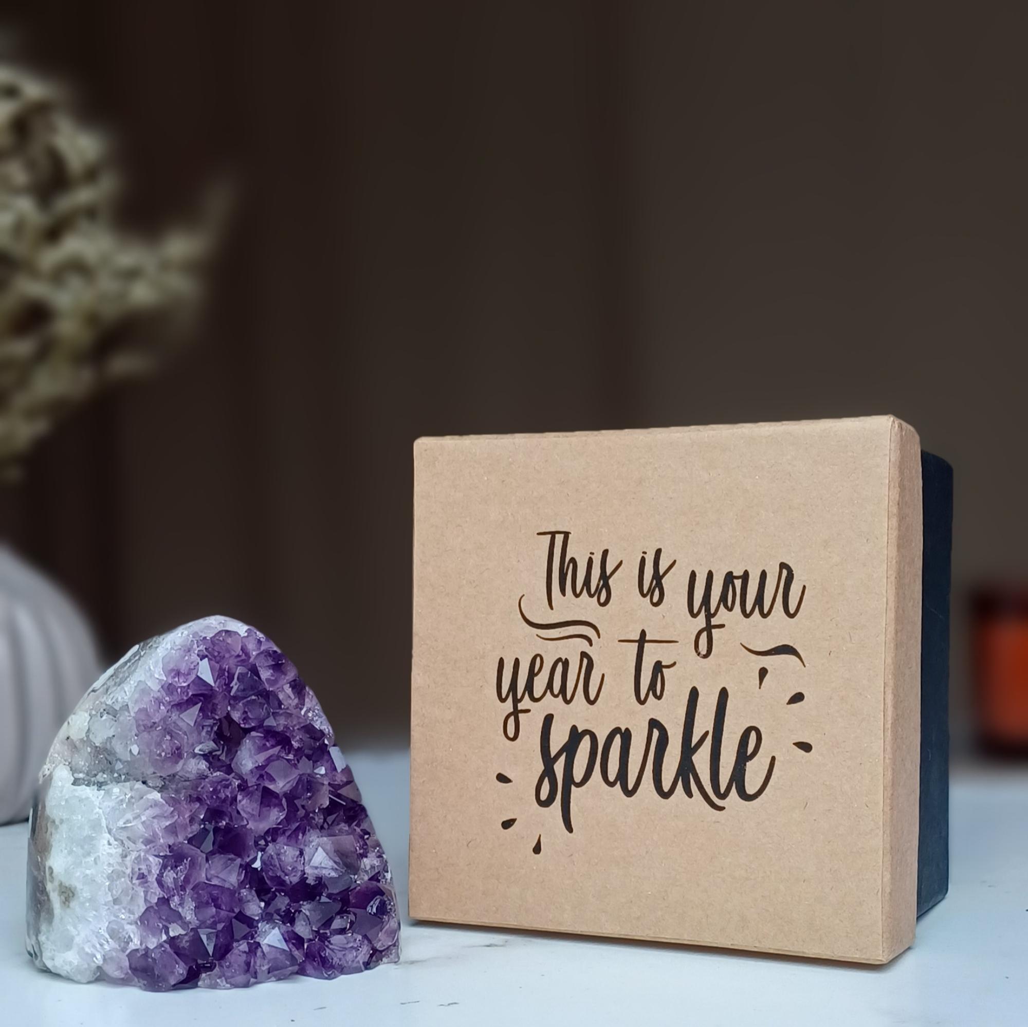 Amethyst anniversary gift BOX | Personalized Box | Wiccan Center