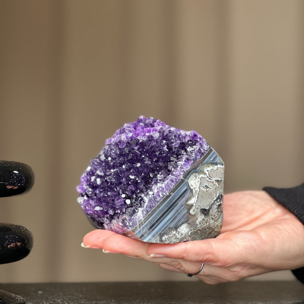 Amethyst birthstone for February Large crystals self standing amethyst | Amethyst Geodes | Wiccan Center