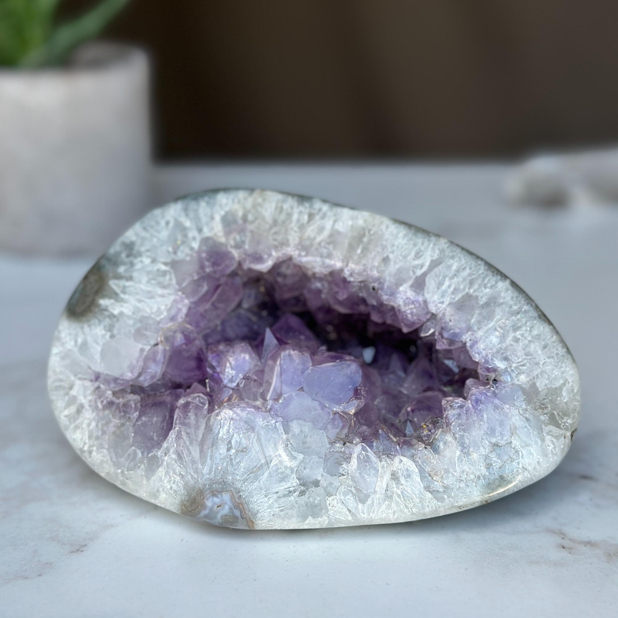 Amethyst cave, amazing small cave geodes, amethysts crystals for decoration, healing crystals | Amethyst Geodes | Wiccan Center