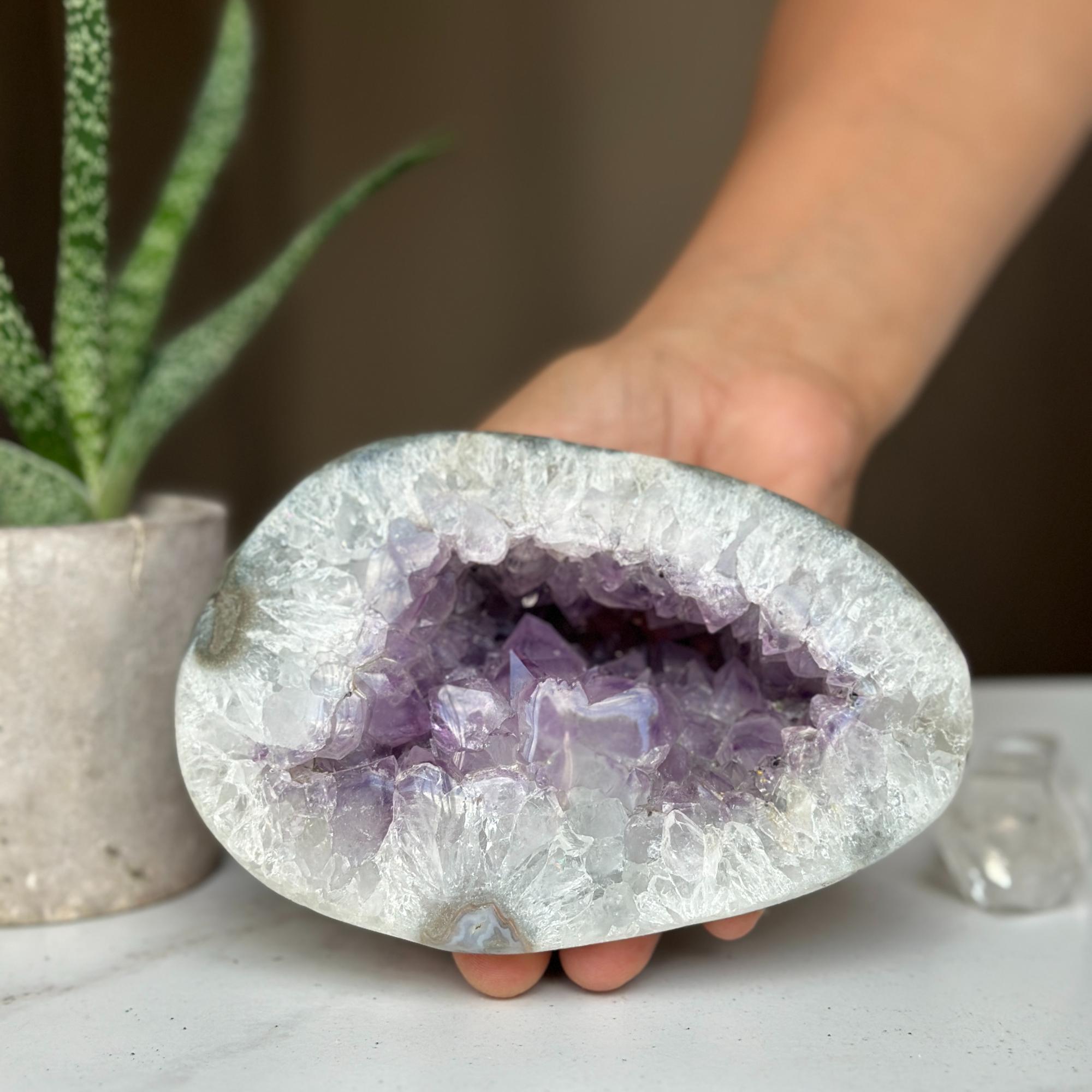 Amethyst cave, amazing small cave geodes, amethysts crystals for decoration, healing crystals | Amethyst Geodes | Wiccan Center