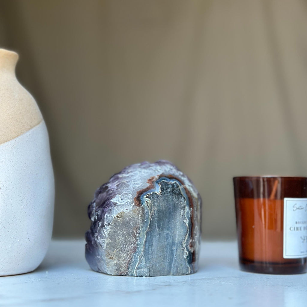 Amethyst geode Large crystal cluster with FREE GIFT BOX | amethyst crystals | Wiccan Center