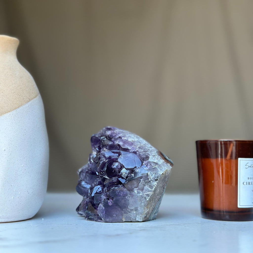 Amethyst geode Large crystal cluster with FREE GIFT BOX | amethyst crystals | Wiccan Center