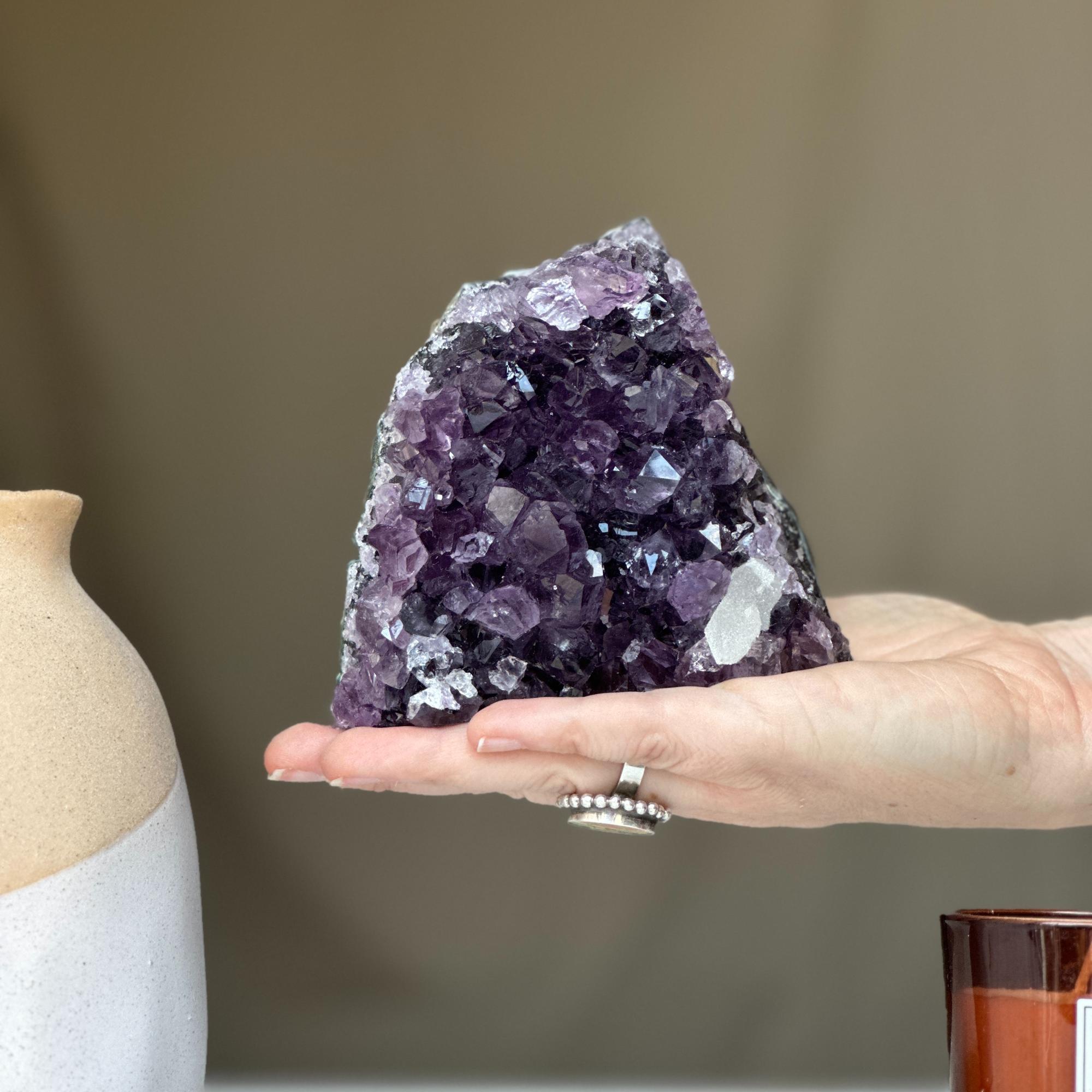 Amethyst geode Large crystal cluster with FREE GIFT BOX | Rocks & Geodes | Wiccan Center