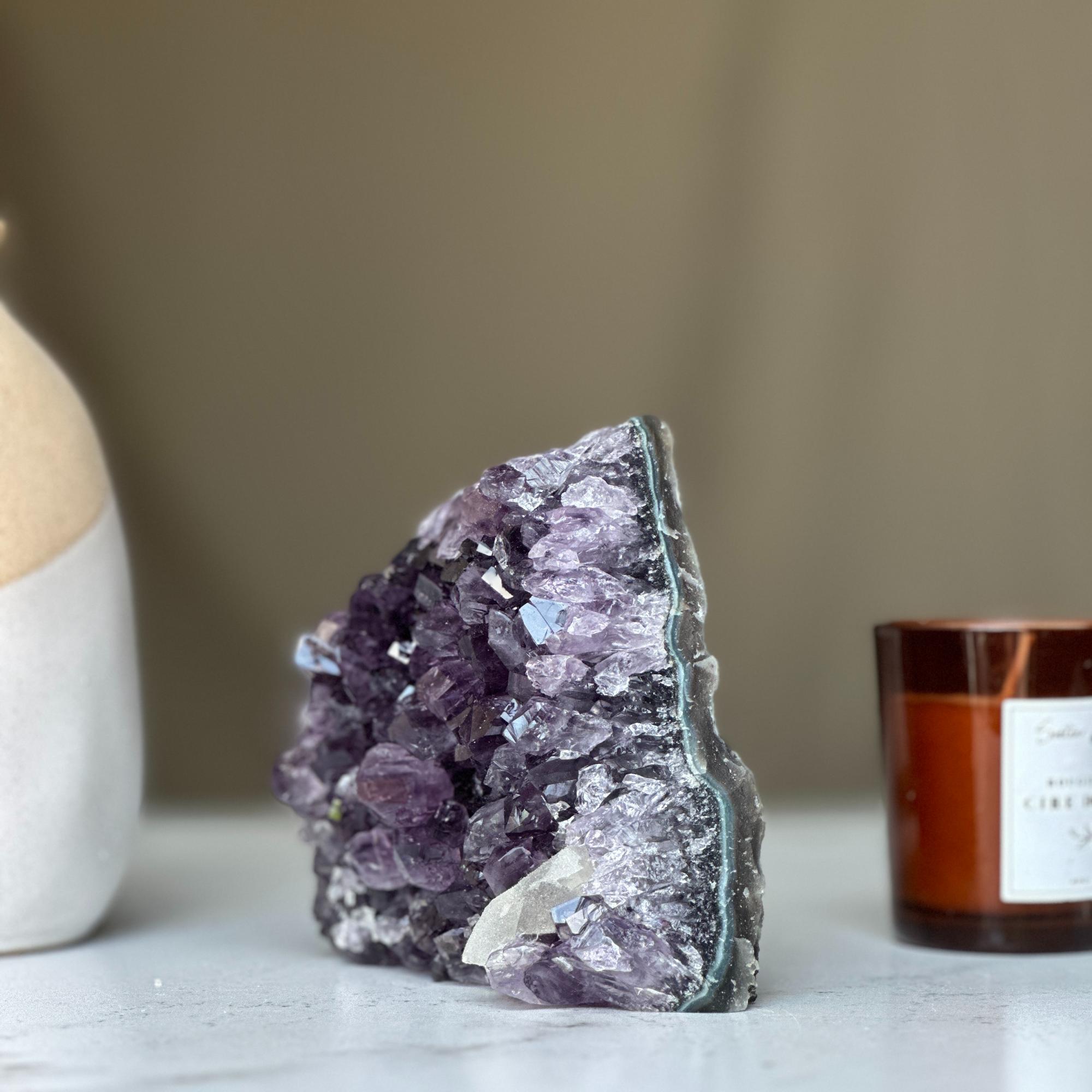 Amethyst geode Large crystal cluster with FREE GIFT BOX | Rocks & Geodes | Wiccan Center
