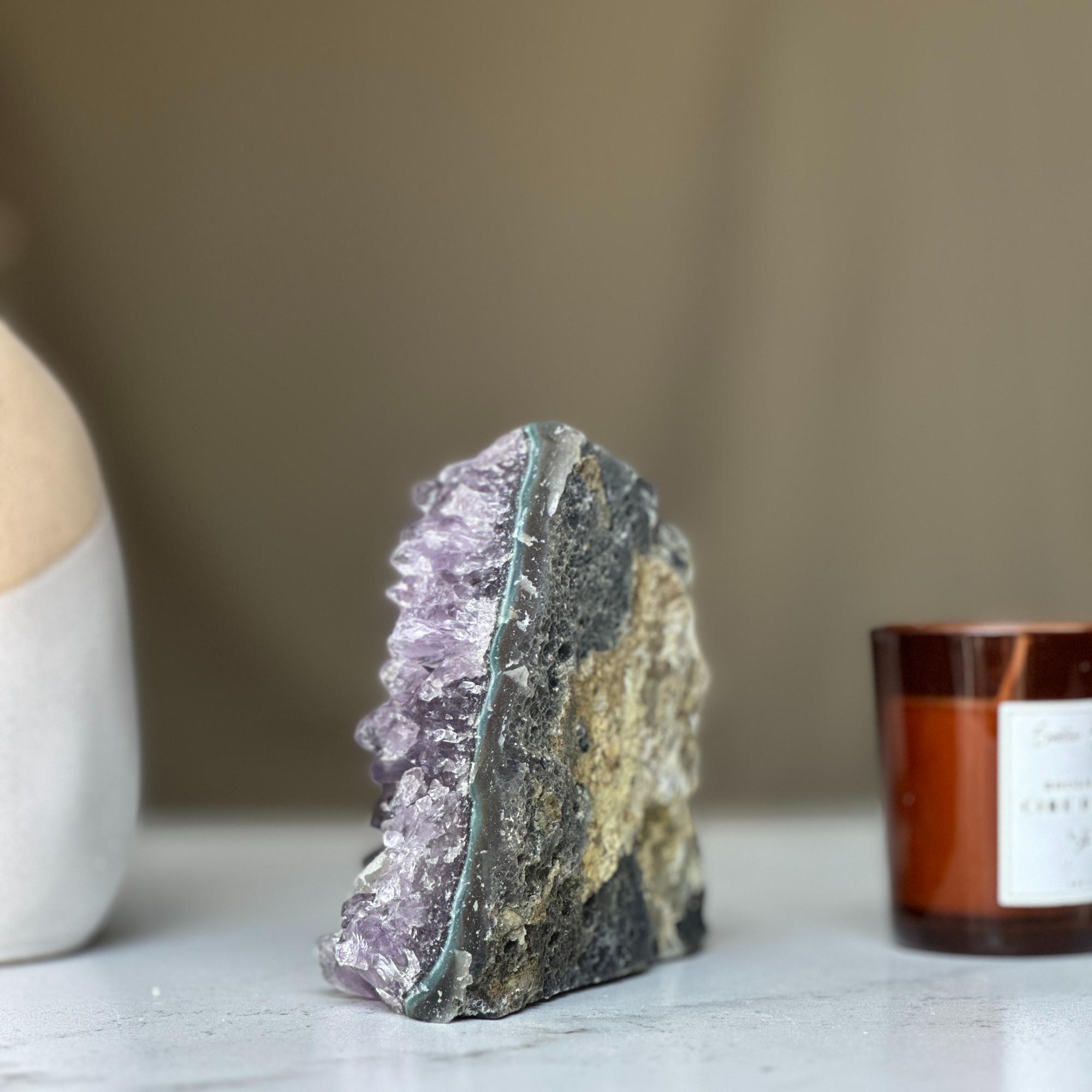 Amethyst geode Large crystal cluster with FREE GIFT BOX | Rocks & Geodes | Wiccan Center