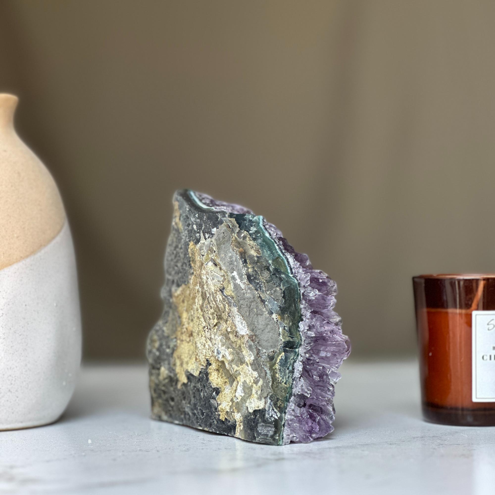 Amethyst geode Large crystal cluster with FREE GIFT BOX | Rocks & Geodes | Wiccan Center