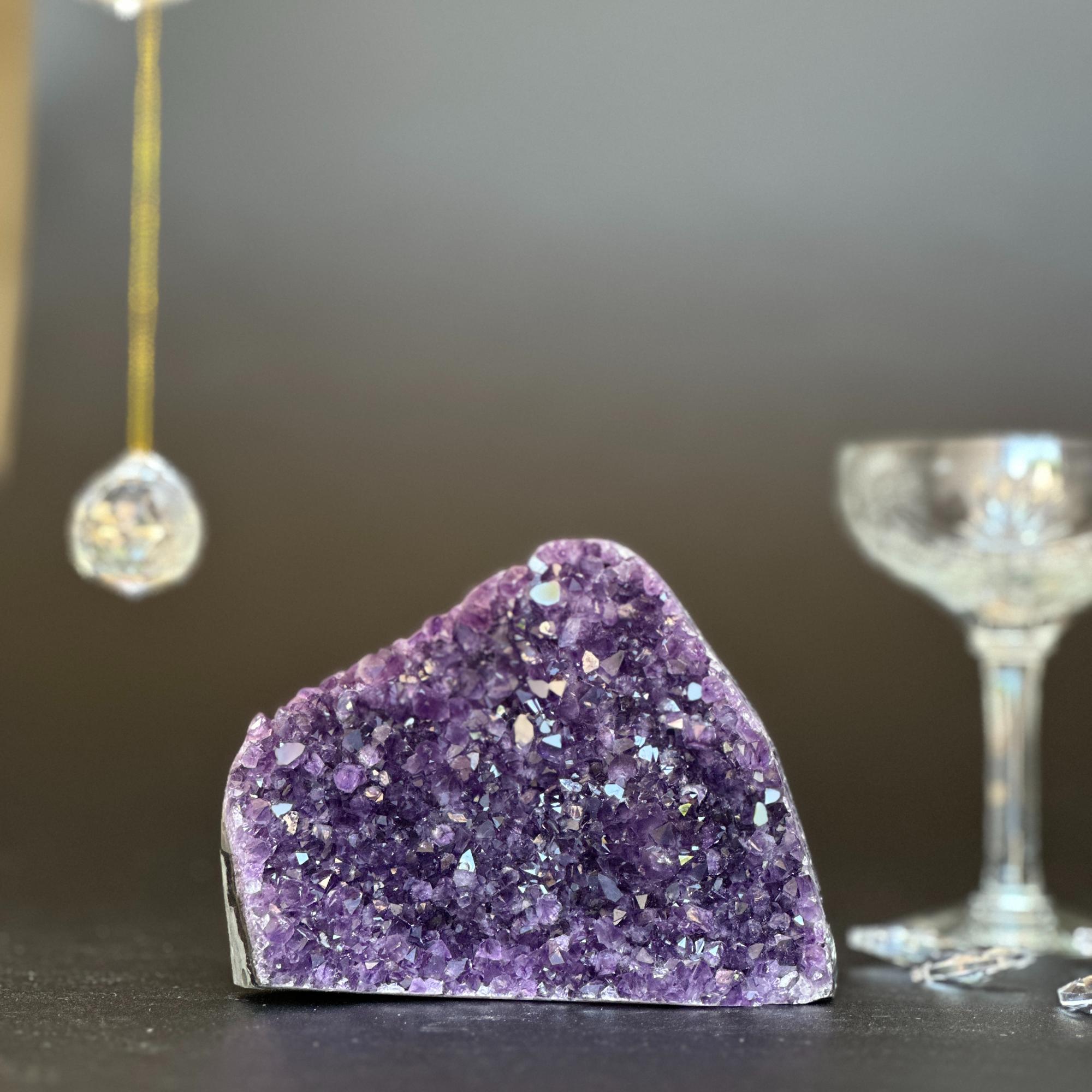 Amethyst geode Unique raw crystal cluster | Rocks & Fossils | Wiccan Center