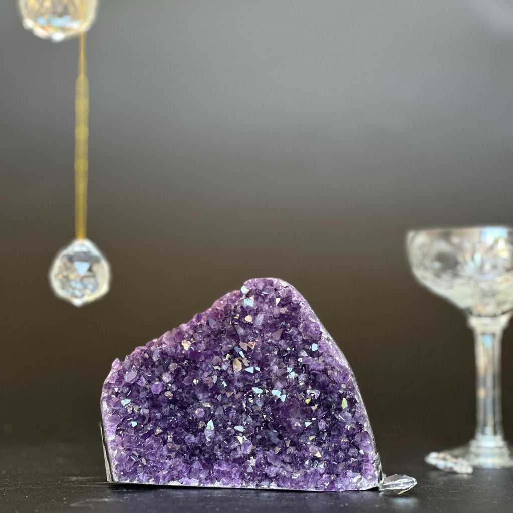 Amethyst geode Unique raw crystal cluster | Rocks & Fossils | Wiccan Center