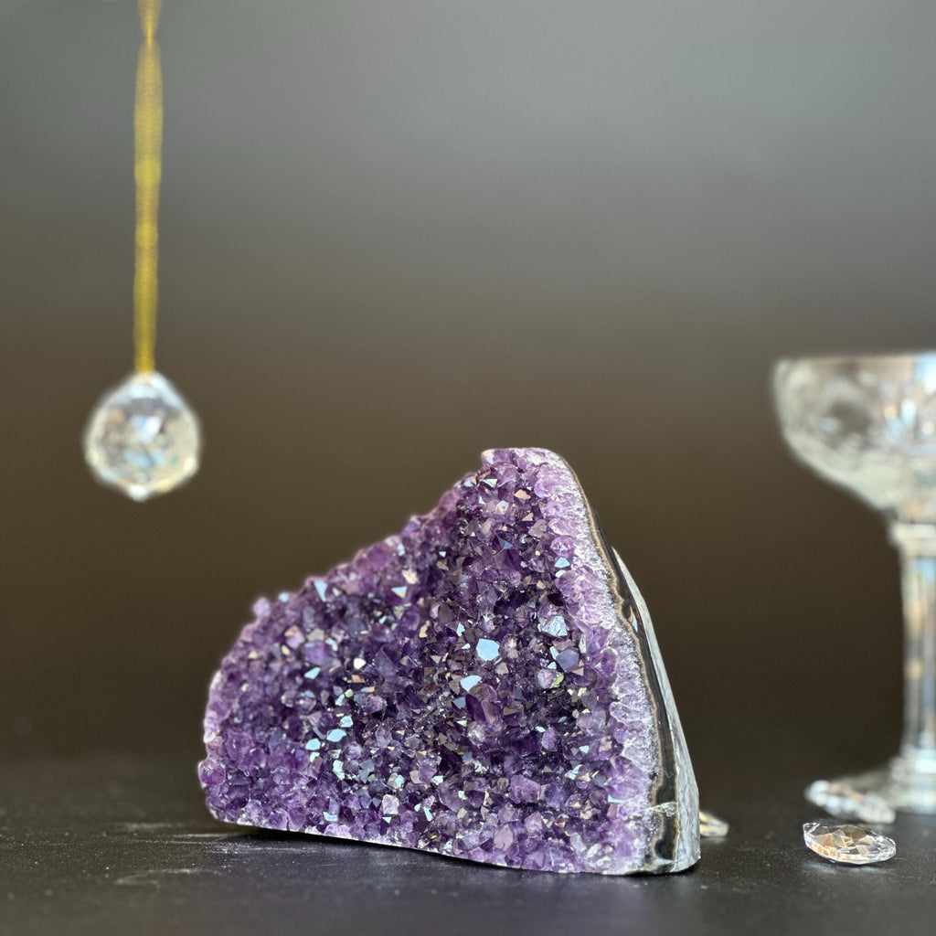Amethyst geode Unique raw crystal cluster | Rocks & Fossils | Wiccan Center