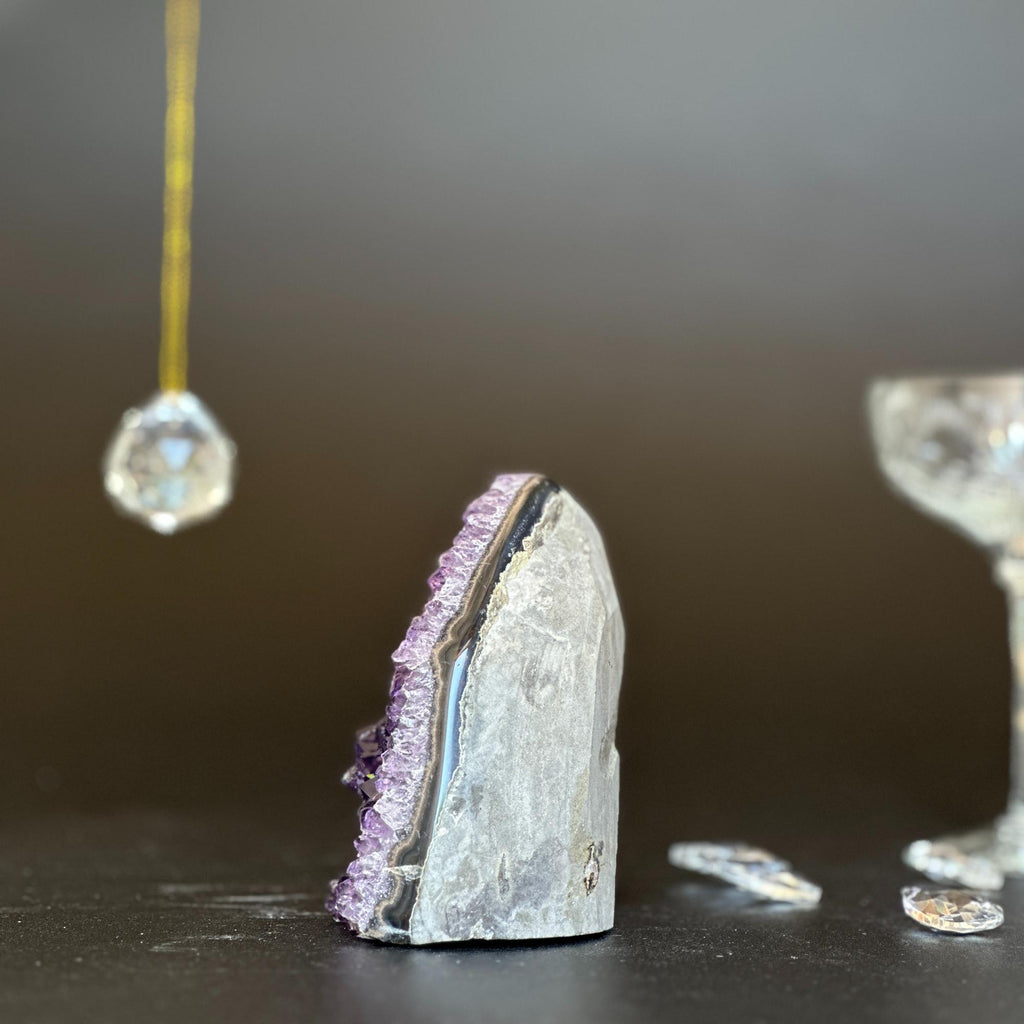 Amethyst geode Unique raw crystal cluster | Rocks & Fossils | Wiccan Center