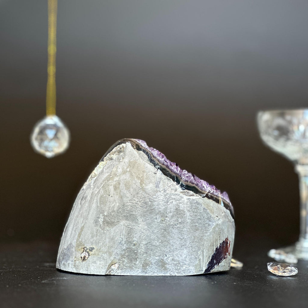 Amethyst geode Unique raw crystal cluster | Rocks & Fossils | Wiccan Center