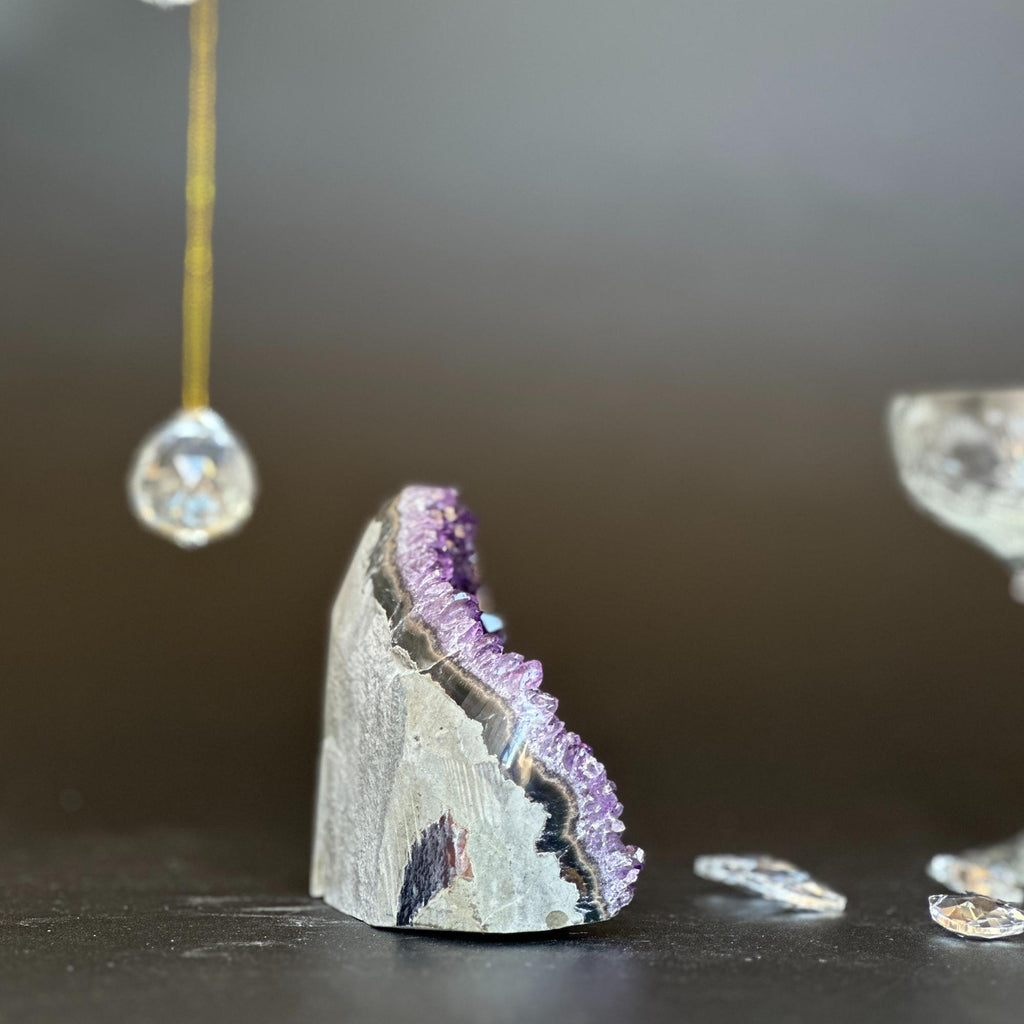 Amethyst geode Unique raw crystal cluster | Rocks & Fossils | Wiccan Center