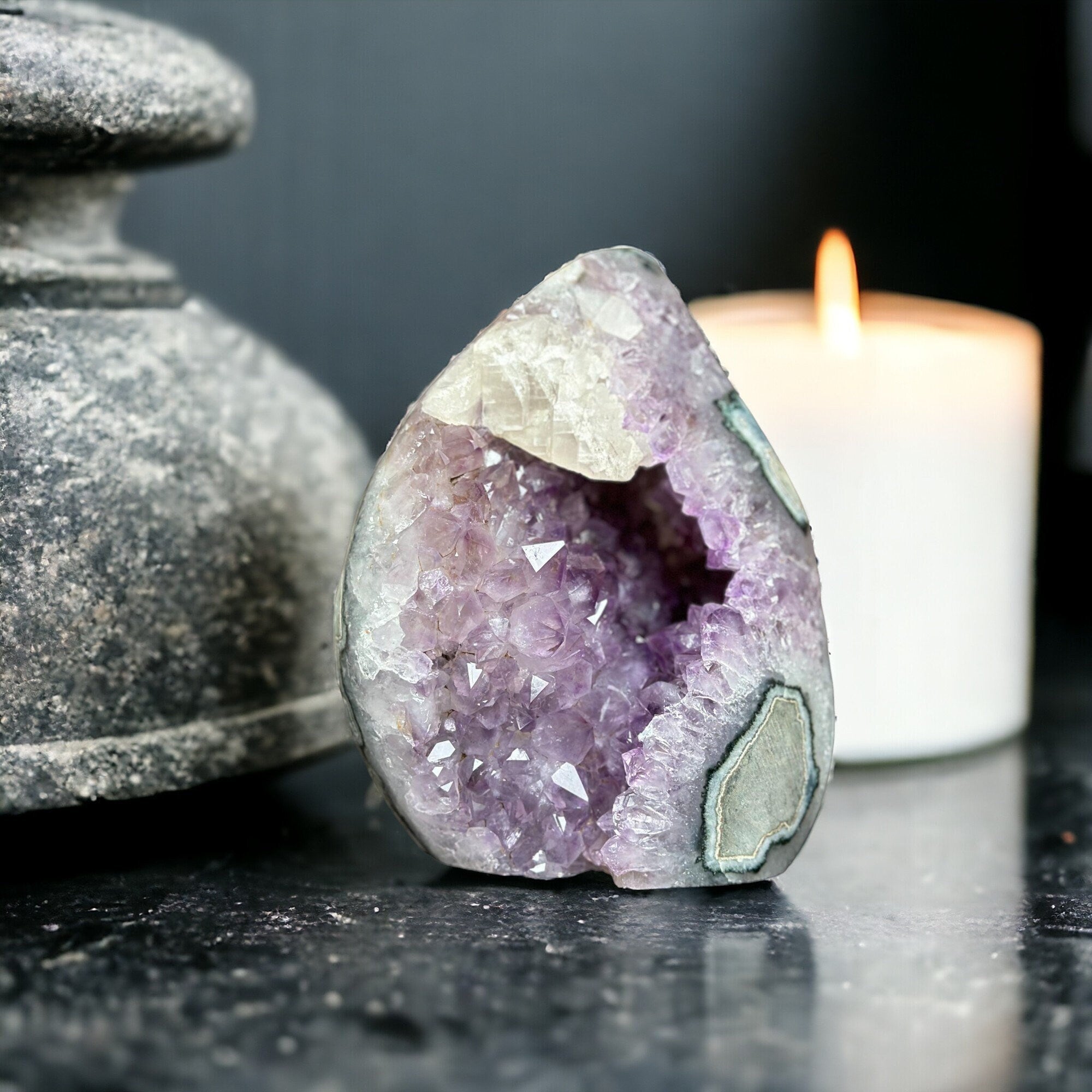 Amethyst in the raw | Amethyst Geodes | Wiccan Center