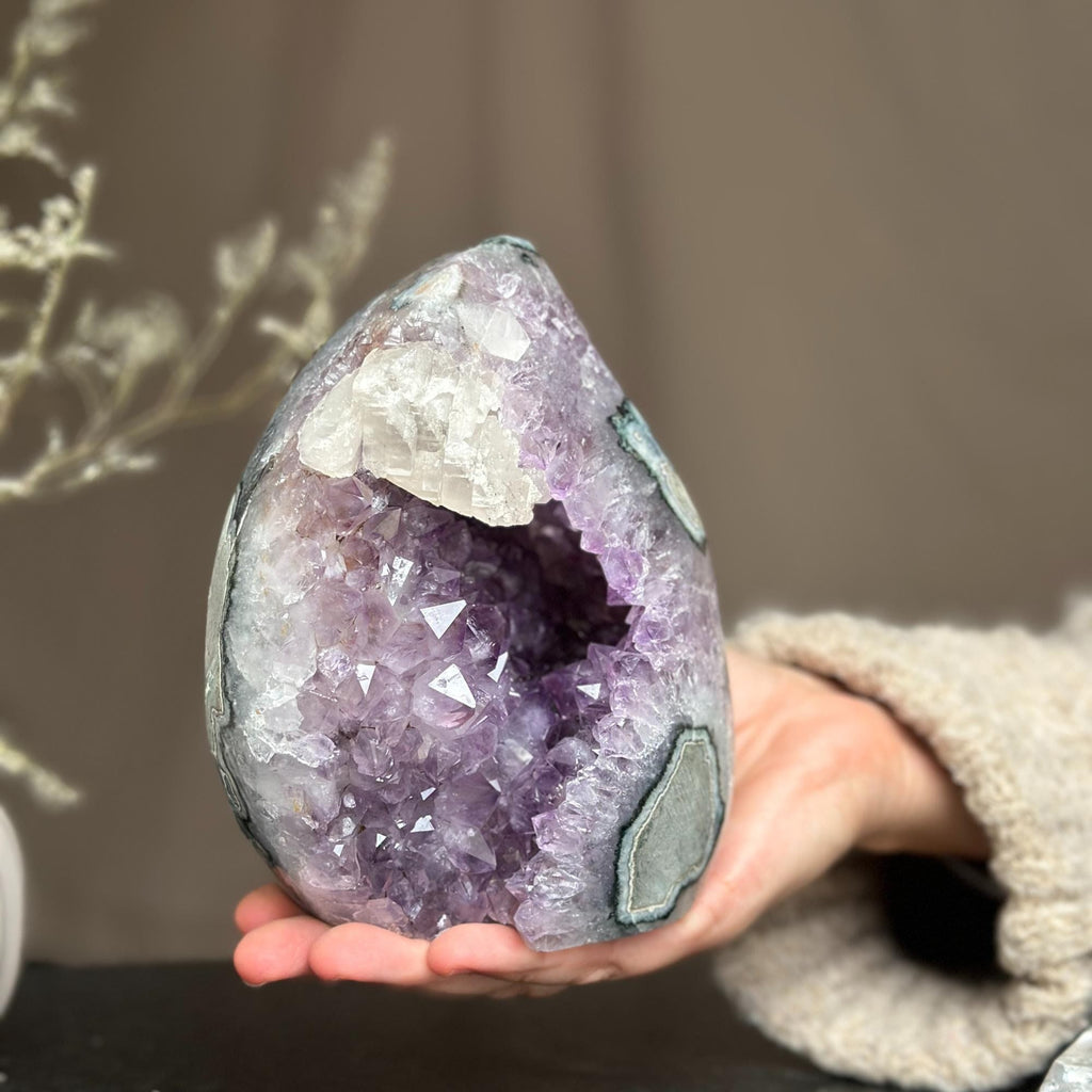 Amethyst in the raw | Amethyst Geodes | Wiccan Center