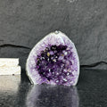 Amethyst stone agate edges, crystal geode from Uruguay, cut base self standing stone | Amethyst Geodes | Wiccan Center