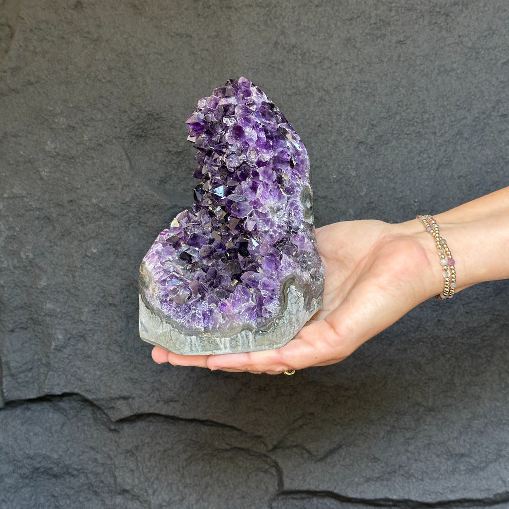 Amethyst with agate formations, amethyst cathedral for crystal decoration, extra large amethyst geode from Uruguay | Amethyst Geodes | Wiccan Center