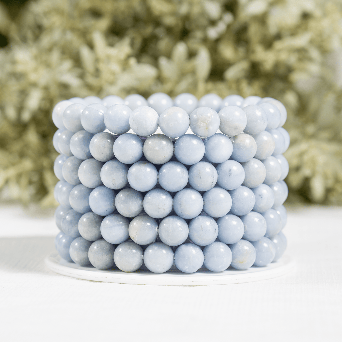 Angelite Bracelet (Expanded Awareness, Calming And Patience)